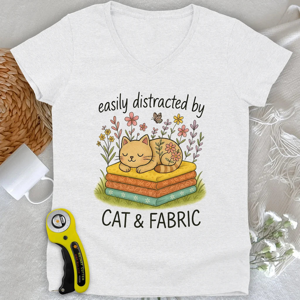 Sieste de chat pour quilteuses Col en V femme