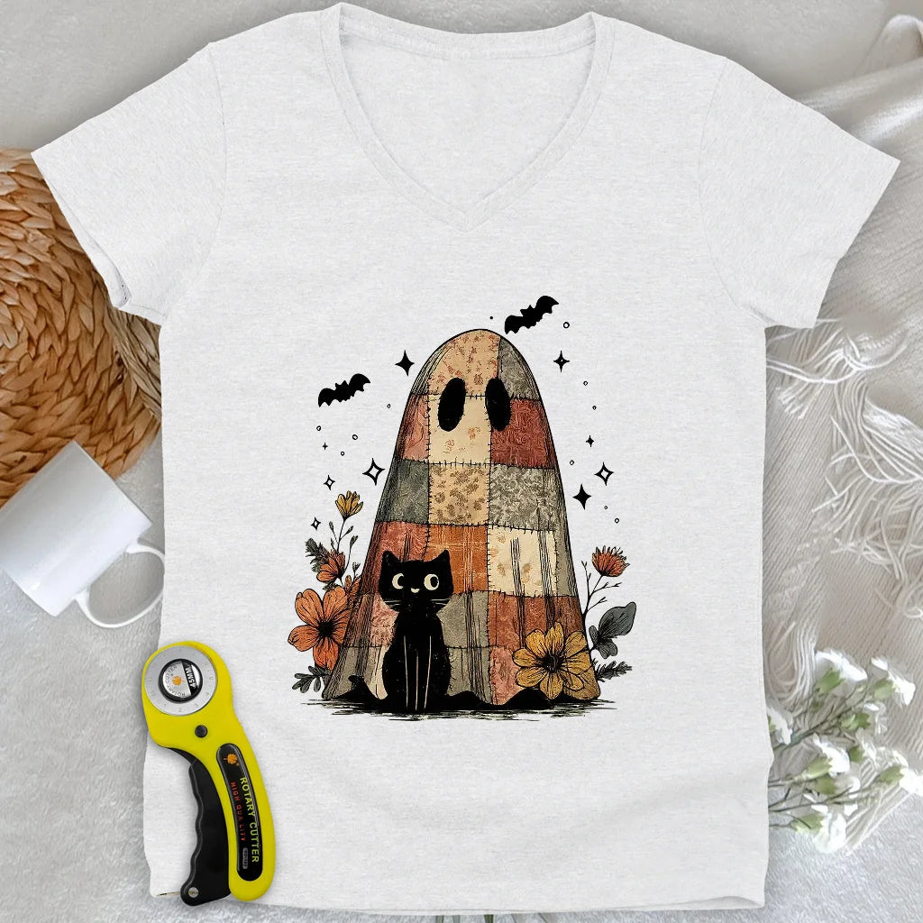 Cat & Phantome Lady V-neck