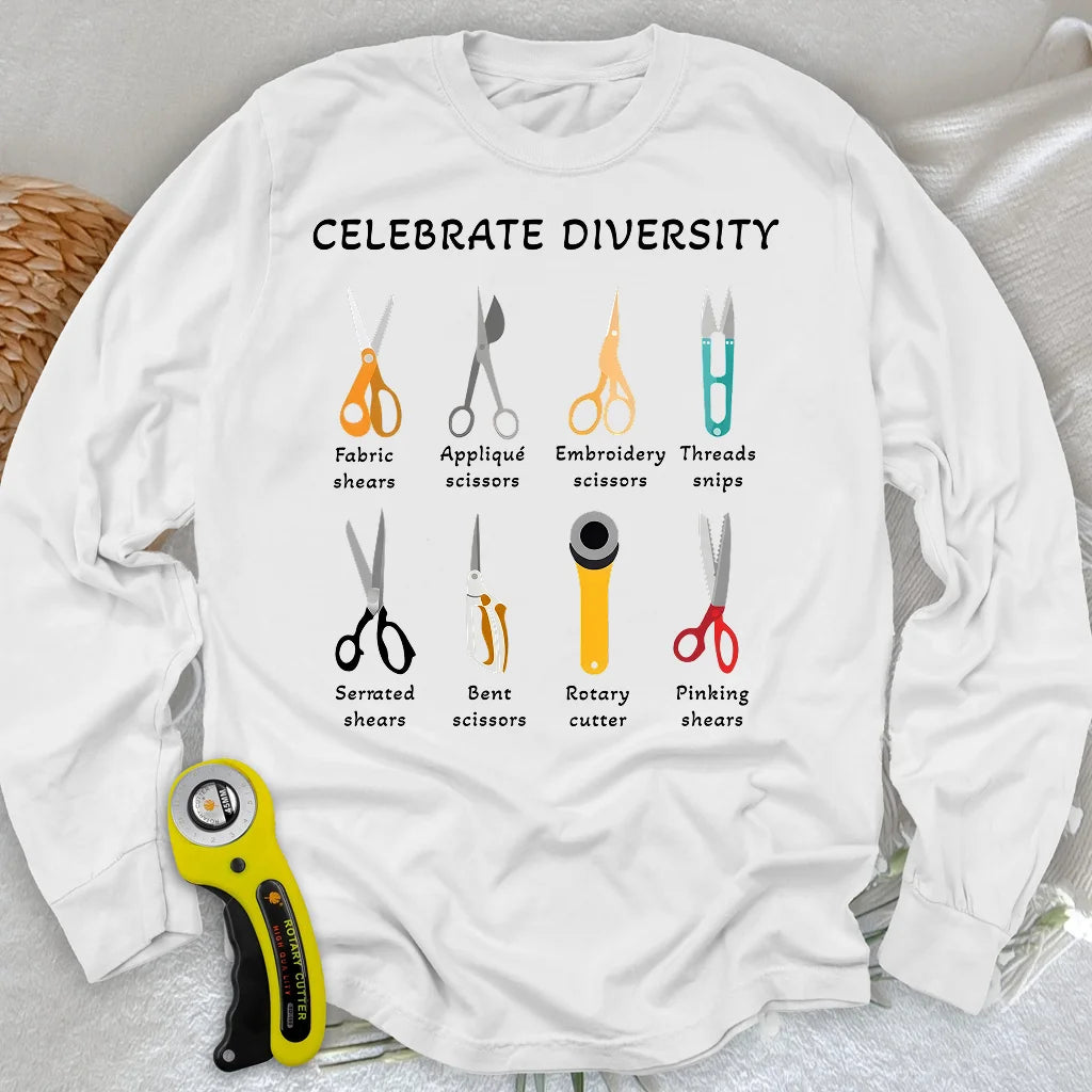 Celebrate Diversity Langarm-T-Shirt