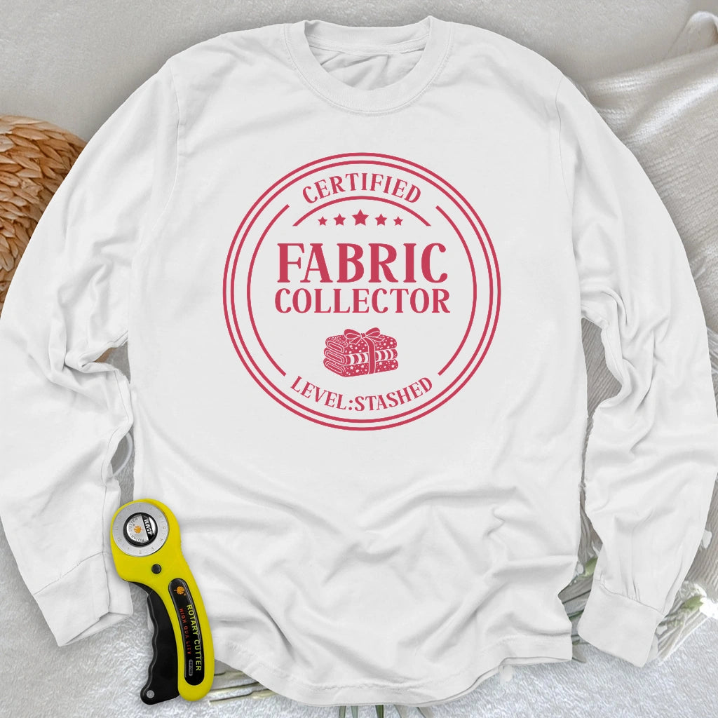 Zertifizierter Stoff-Sammler Langarm-T-Shirt
