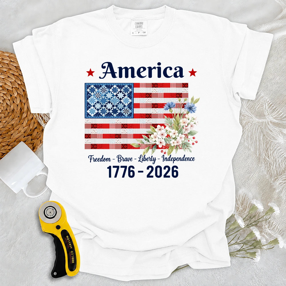 Comfort Colors American Patchwork Bloom T-Shirt