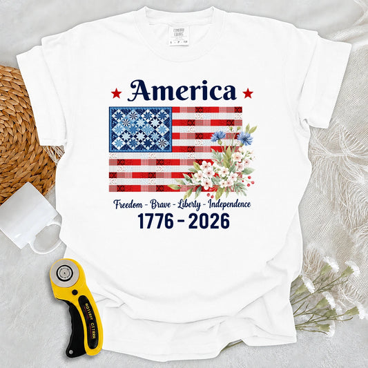 Comfort Colors American Patchwork Bloom T-Shirt