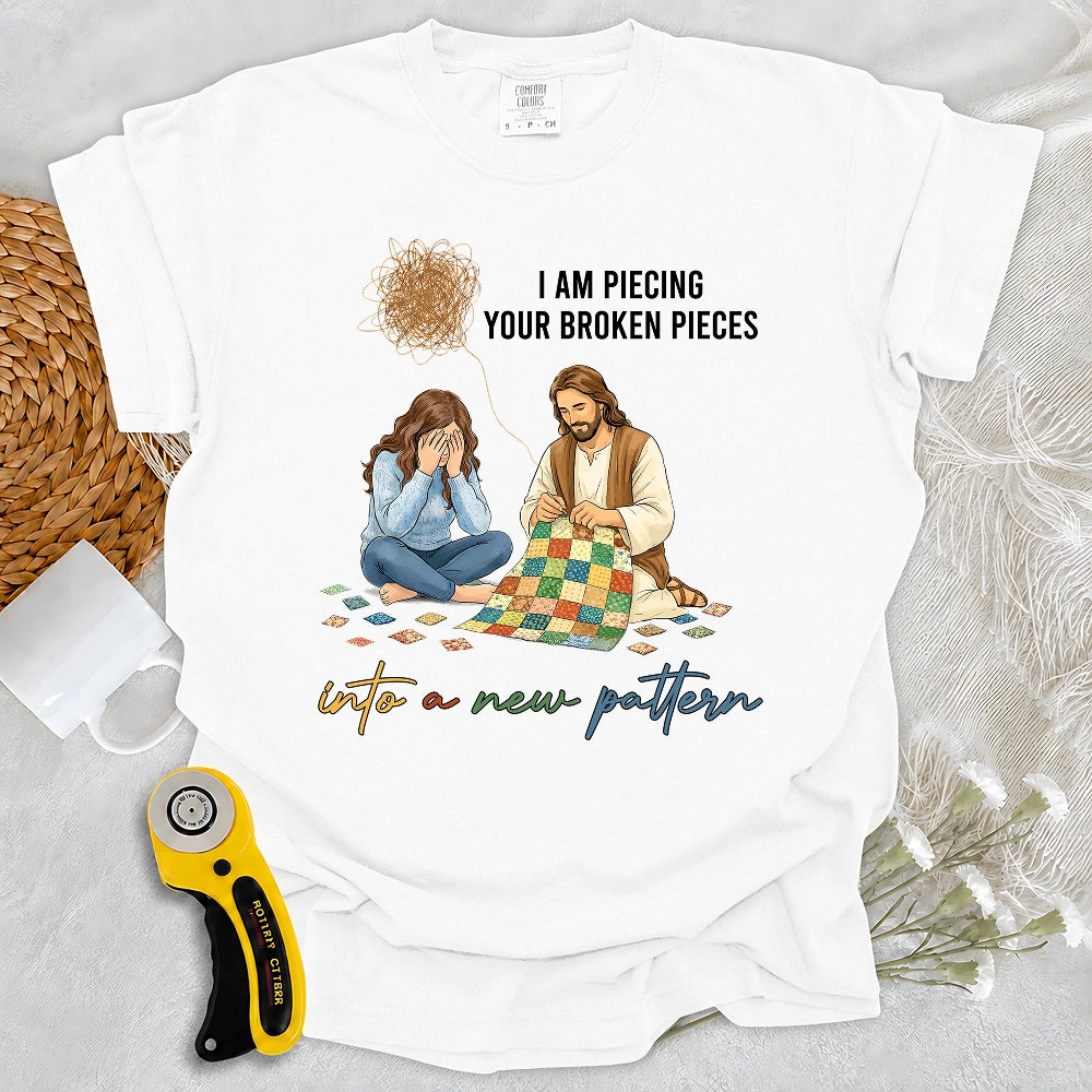 Comfort Colors God Piecing Broken Pieces T-shirt