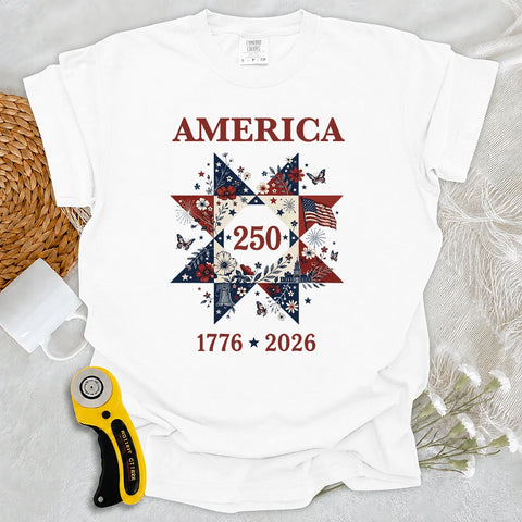 T-shirt Liberty In Bloom Quilt Comfort Colors