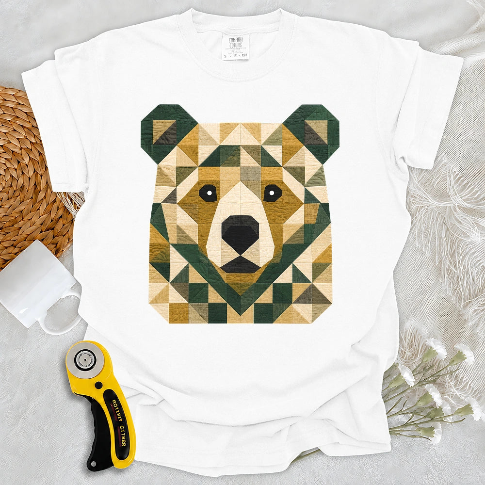 Comfort Colors Patchwork Forest Bear T-shirt