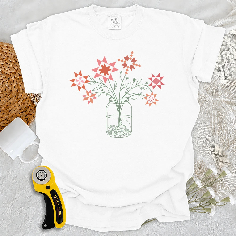 Comfort Colors Patchwork Posy Jar T-shirt
