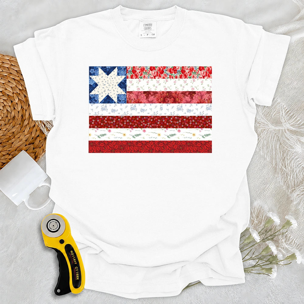 Comfort Colors USA Star Flag T-shirt