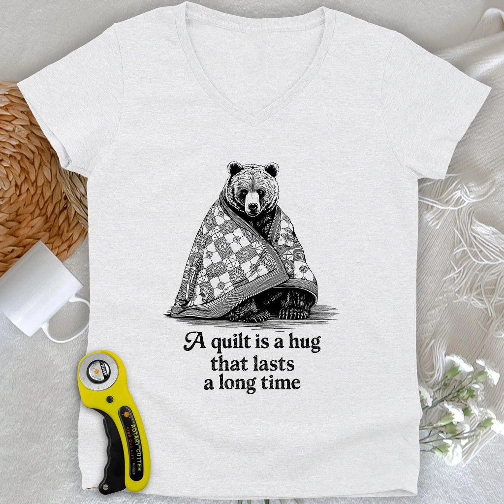 Cozy Hug Lady V-neck
