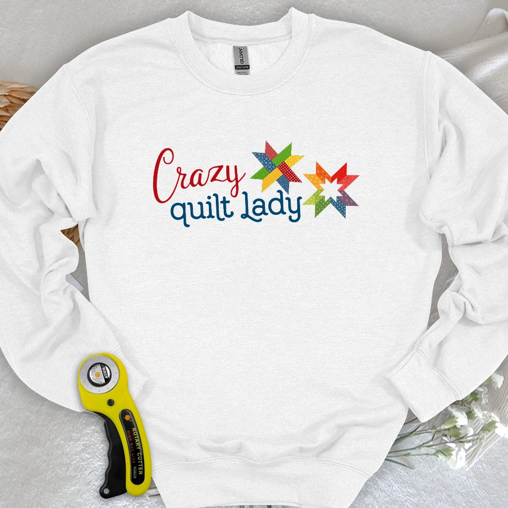 Crazy quilt lady Sweatshirt