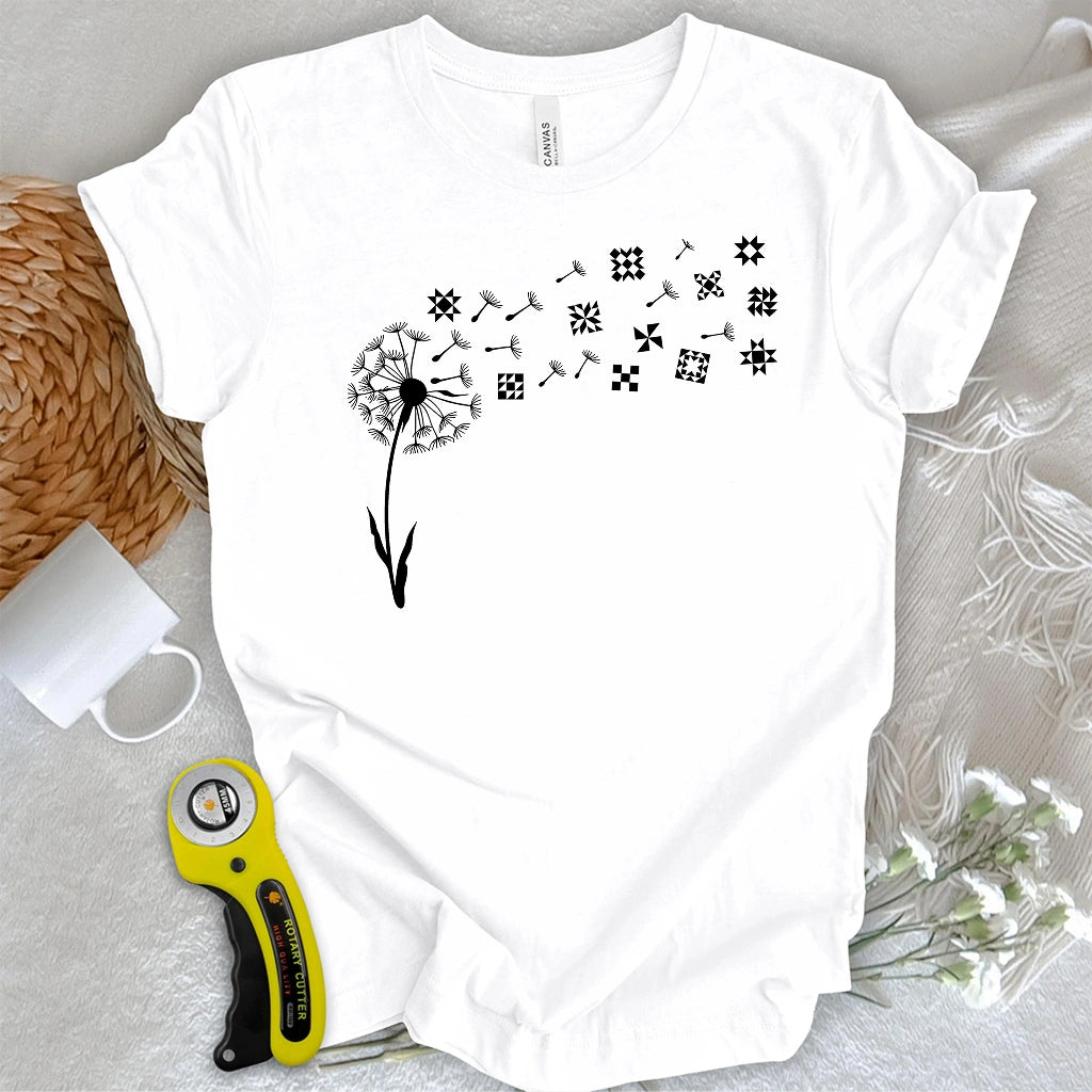 Dandelion Quilt Blocks T-shirt