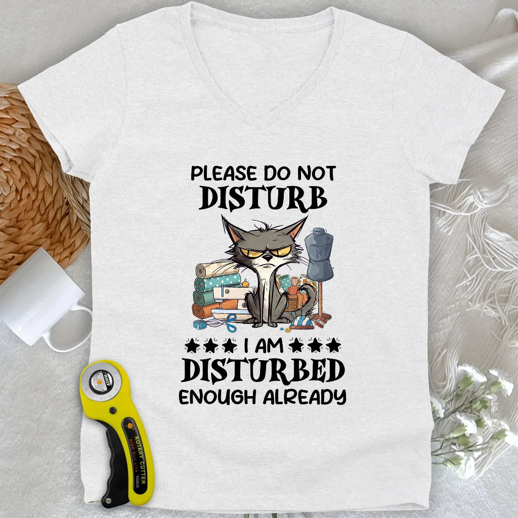 Disturbed Lady V-neck