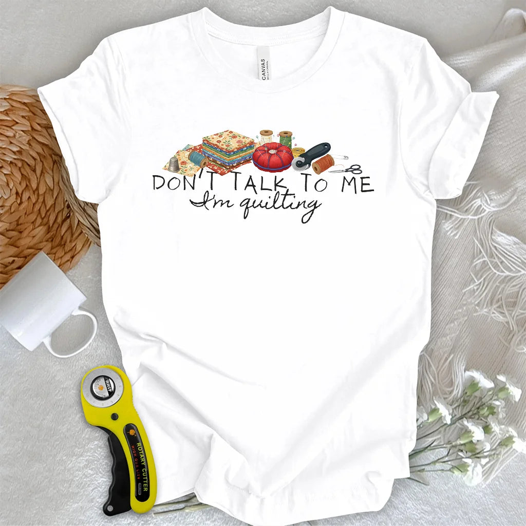 „Rede nicht mit mir“-T-Shirt