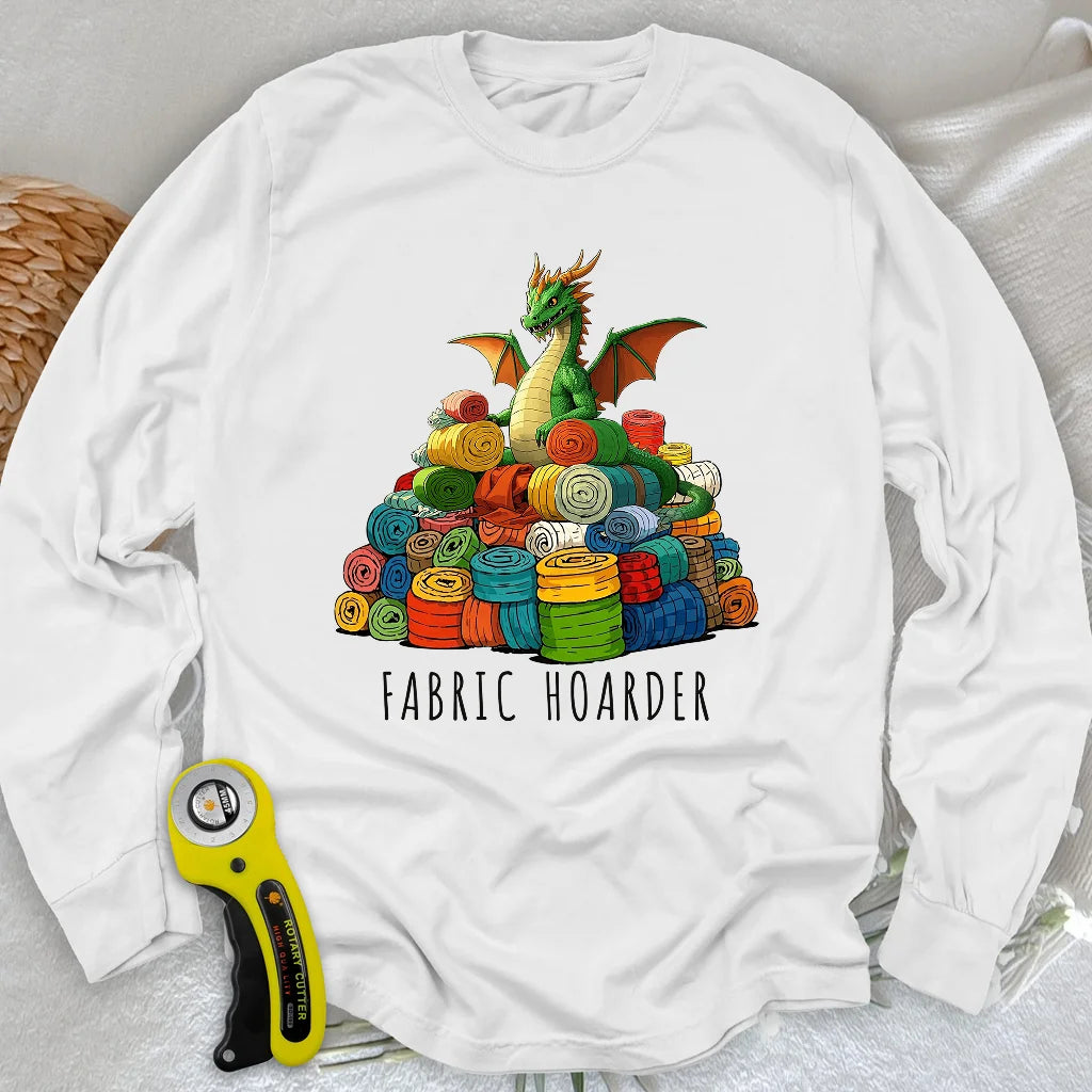 Langarm-T-Shirt "Dragon Fabric Hoarder"