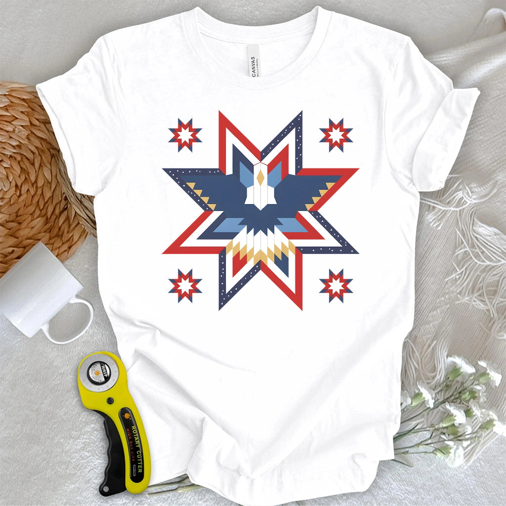 Eagle Star Quilt T-shirt