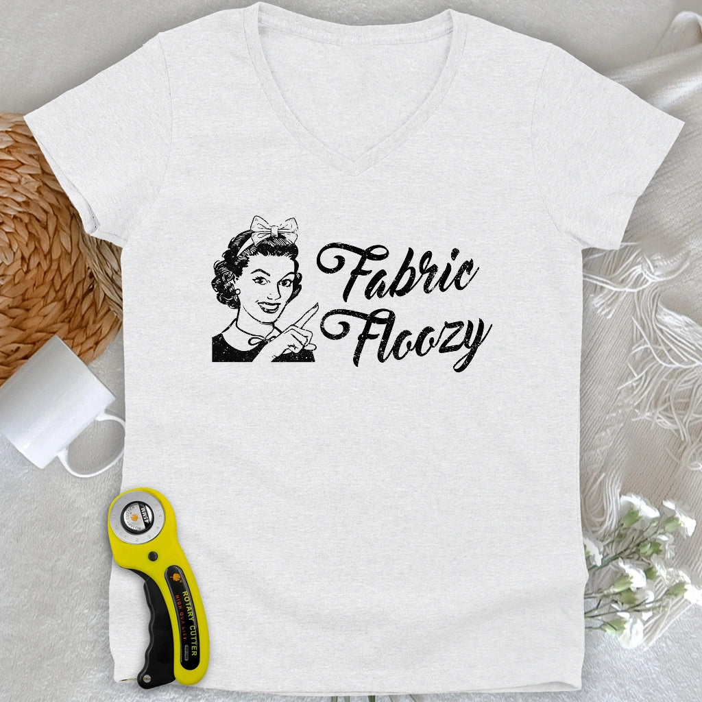 Fabric Floozy Lady V-neck