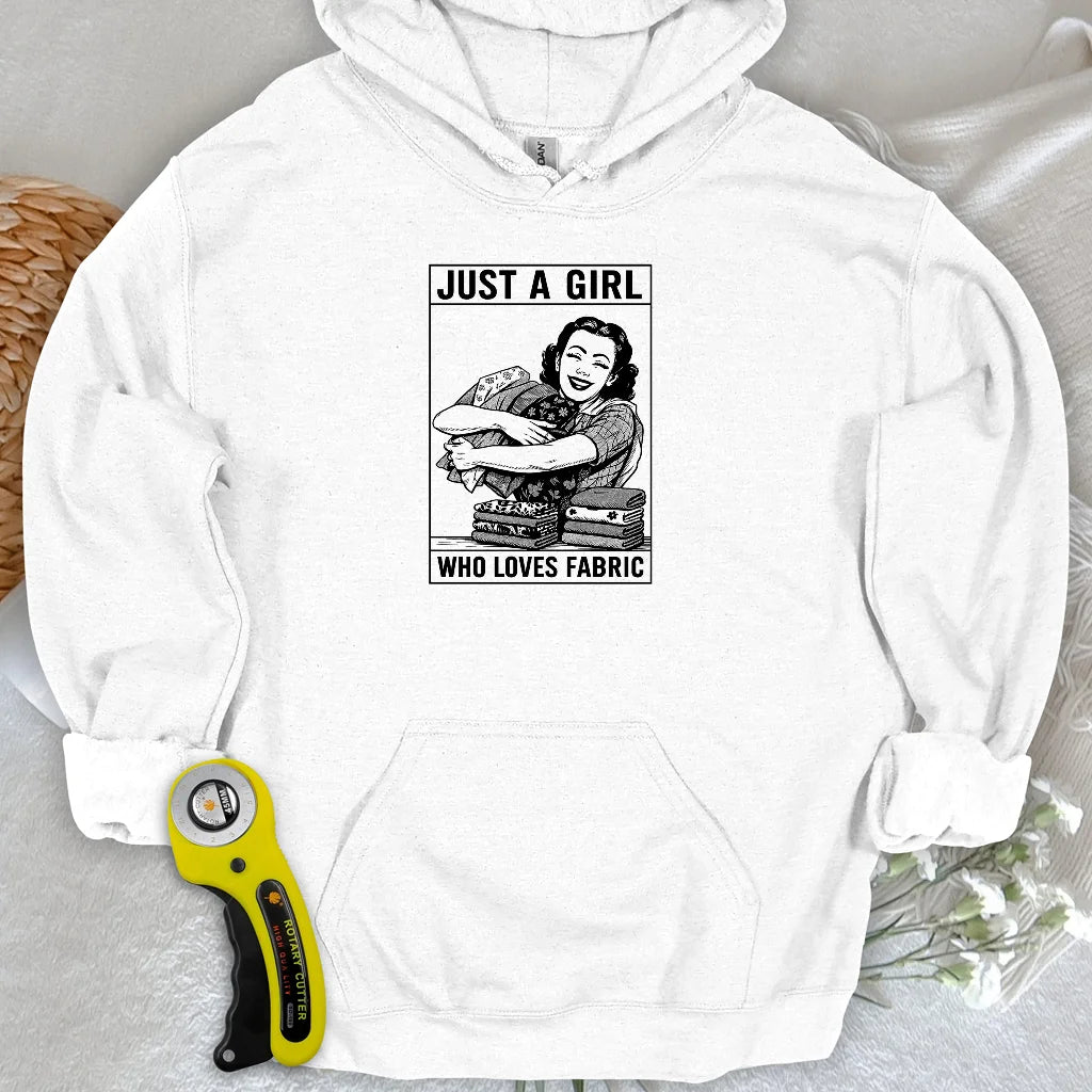 Sweat à capuche pour fille en tissu