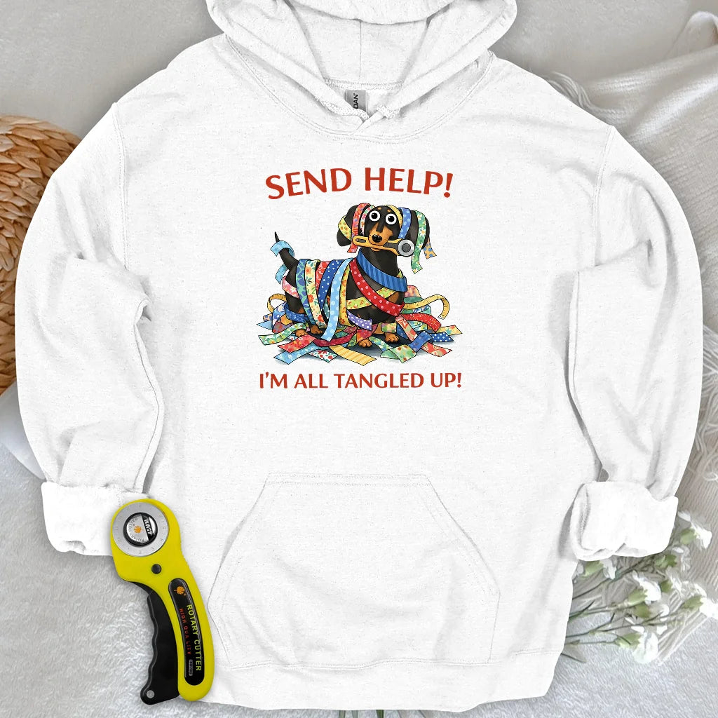 Sweat à capuche en tissu rayé