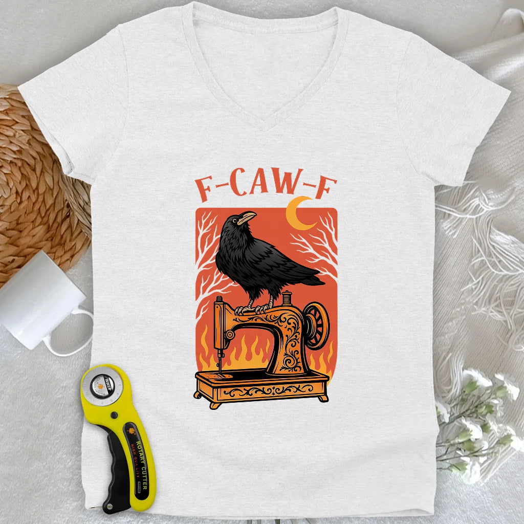 Fiery Stitch Lady V-neck