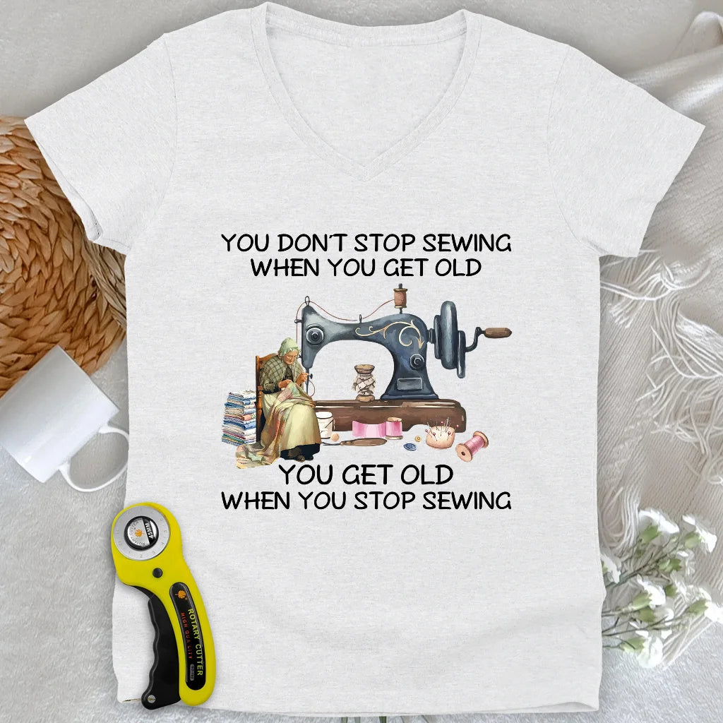 Forever Sewing Lady V-neck