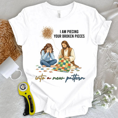 T-shirt Dieu reconstitue les morceaux brisés