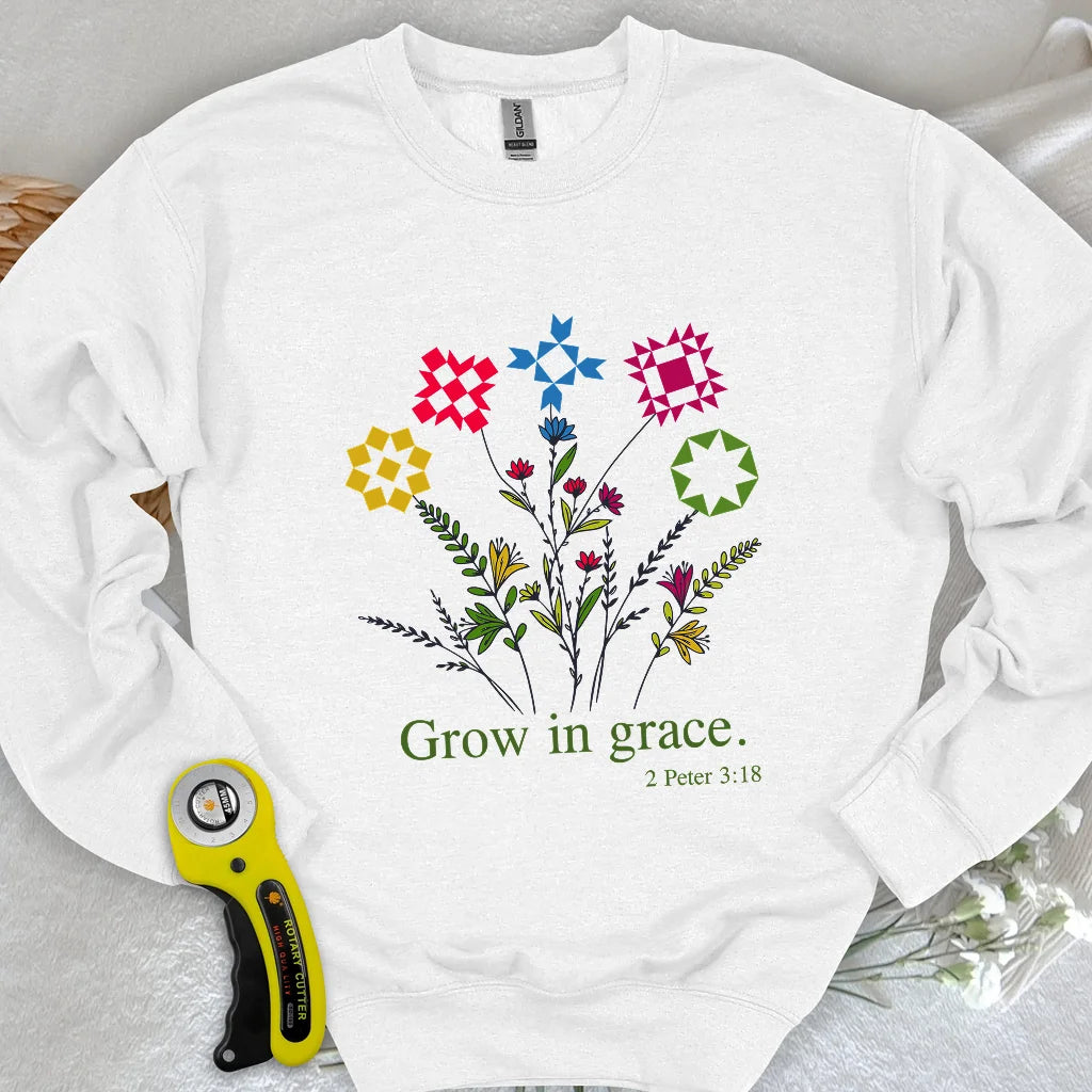 Sweat-shirt Grandir dans la grâce