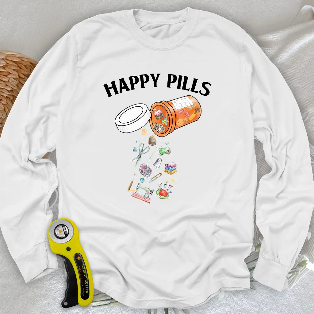 T-shirt manches longues Happy pills