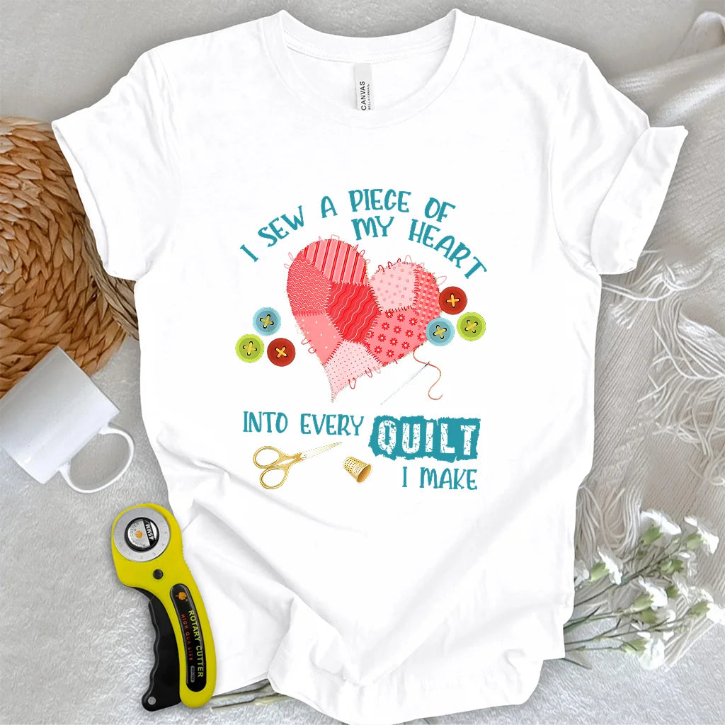 T-shirt "Cœur Cousu d'Amour"