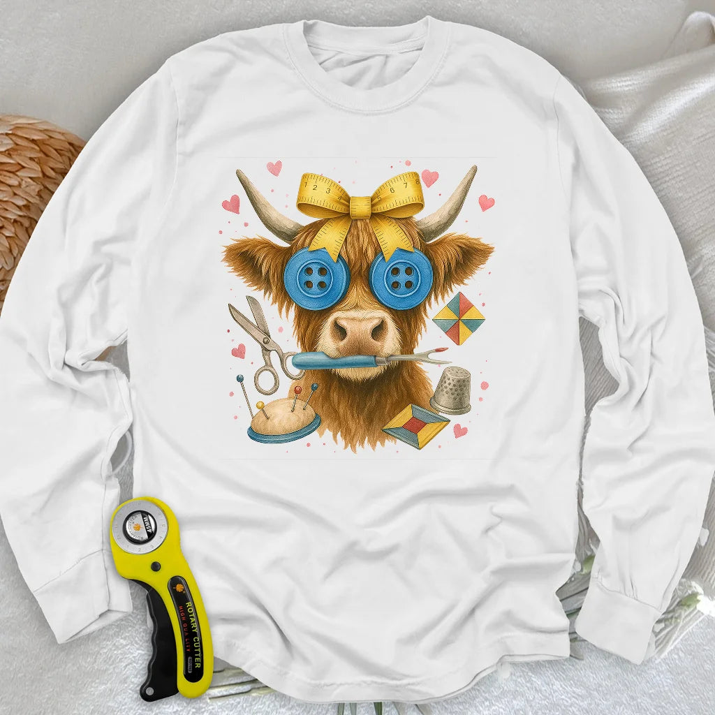 Hochlandrind Langarm-T-Shirt