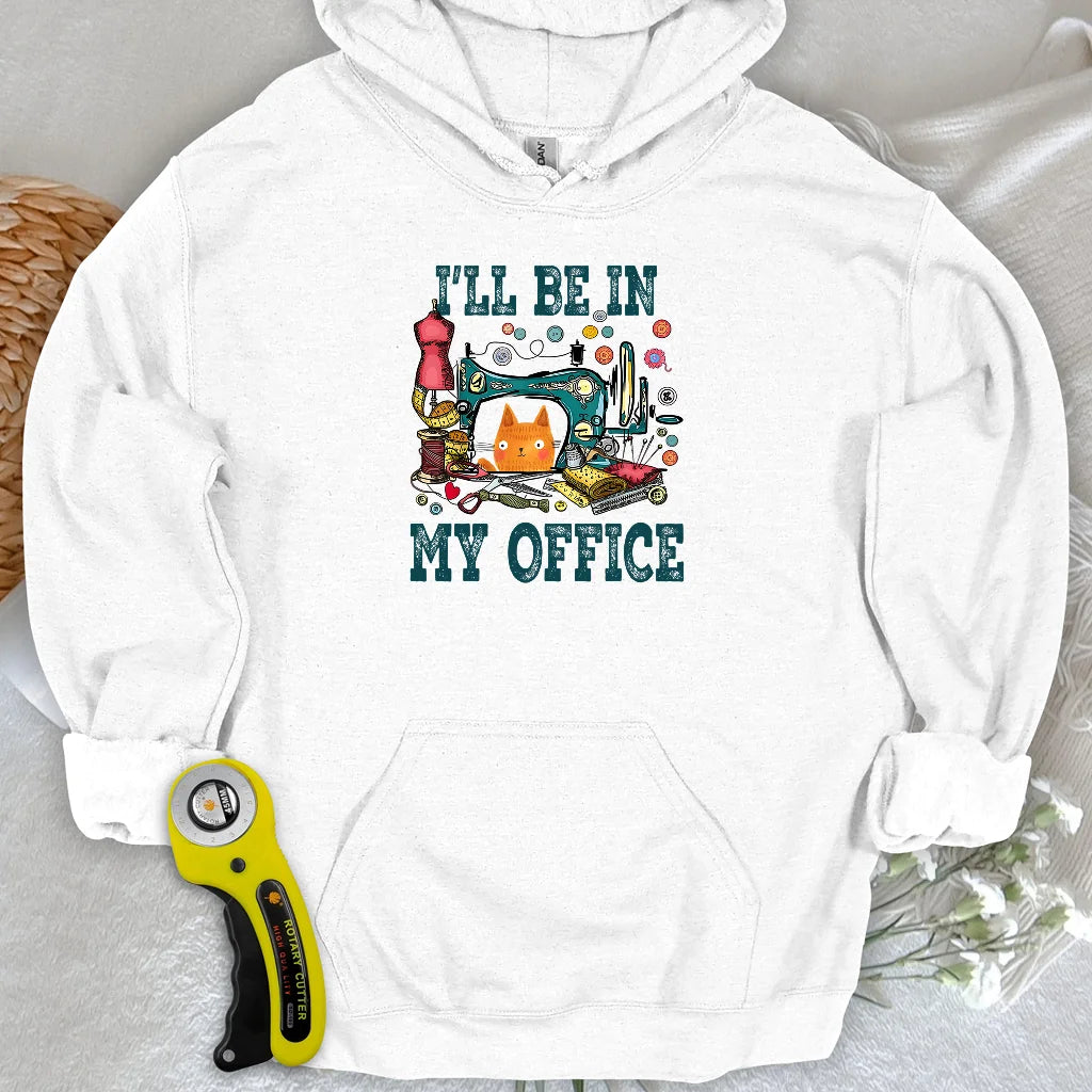 Ich bin in meinem Büro-Kapuzenpulli