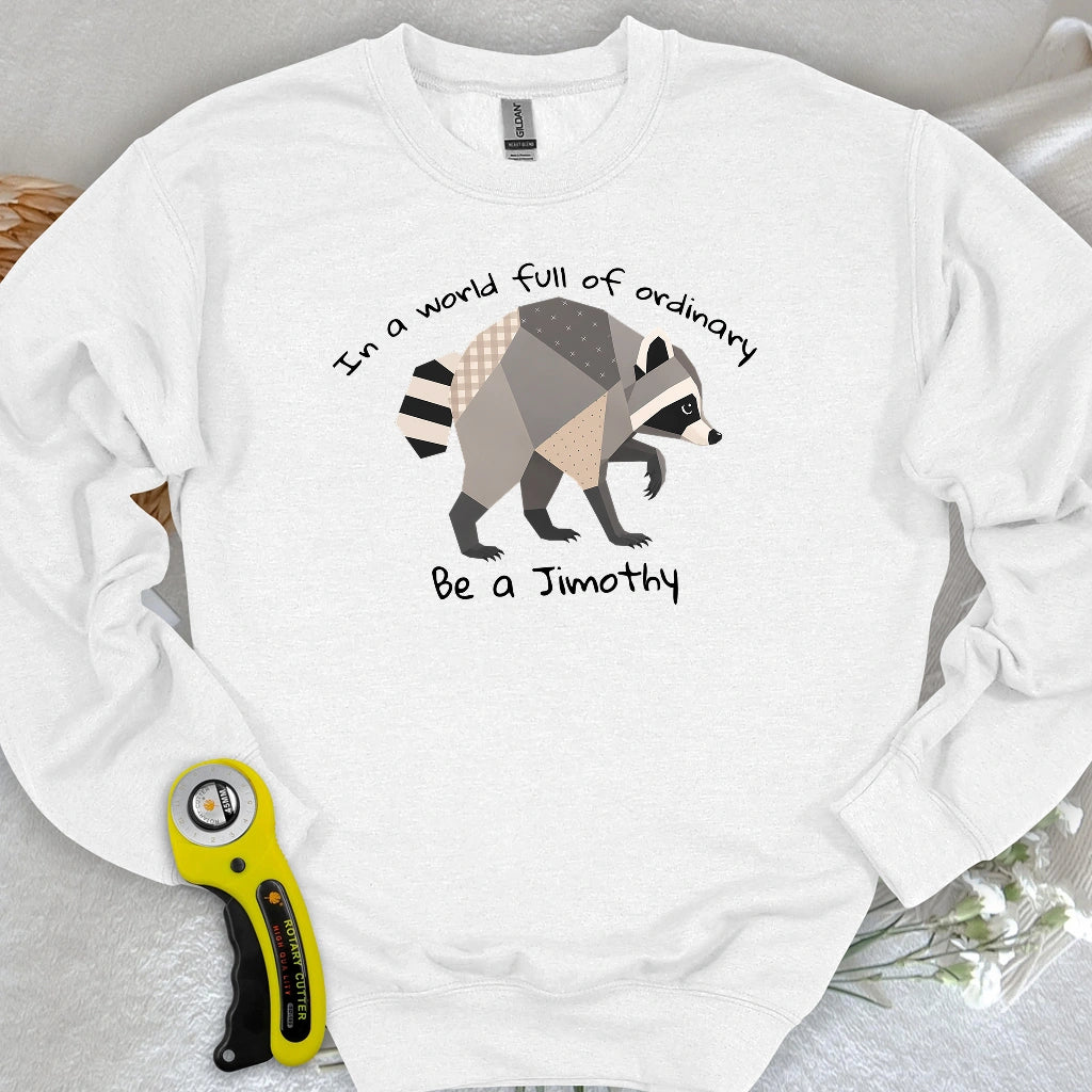 Jimothy the Quilted Raccoon Sweatshirt