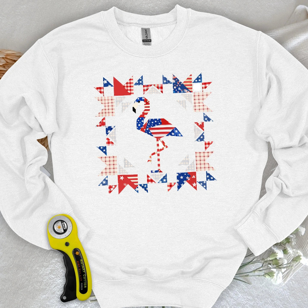 Liberty Flamingo Patchwork Sweatshirt