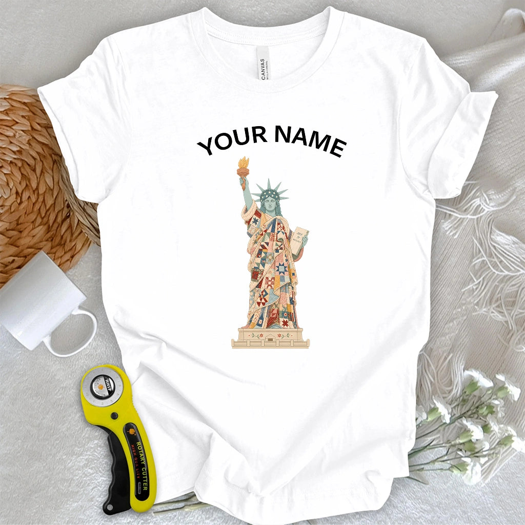 "Custom Name" Liberty Wrapped in Love T-shirt