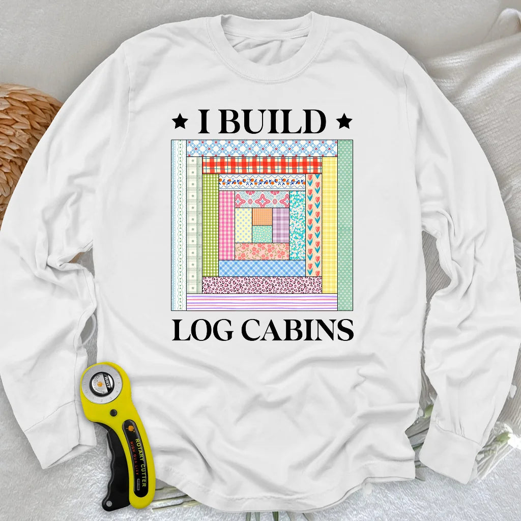 Log Cabin Builder Long Sleeve T-shirt