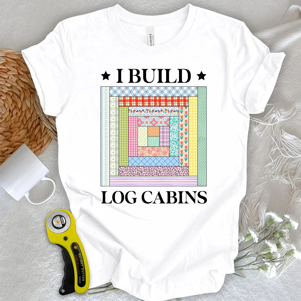 Log Cabin Builder T-shirt