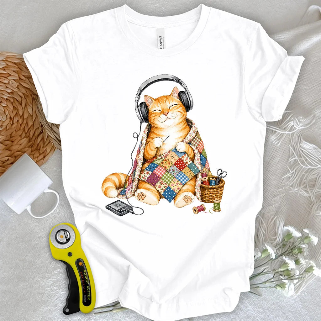 Meow-sic & Quilting T-shirt