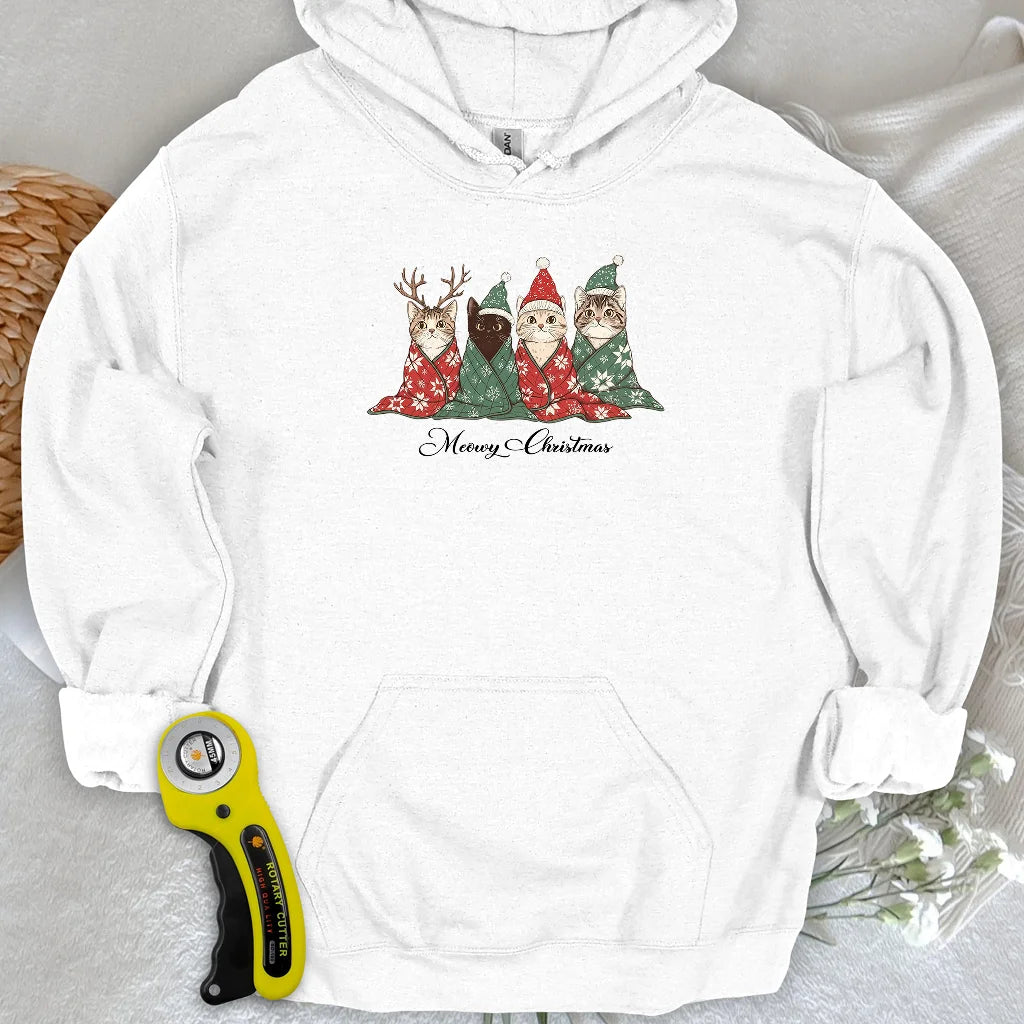 Meowy Christmas Hoodie