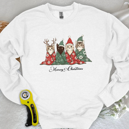 Meowy Christmas Sweatshirt