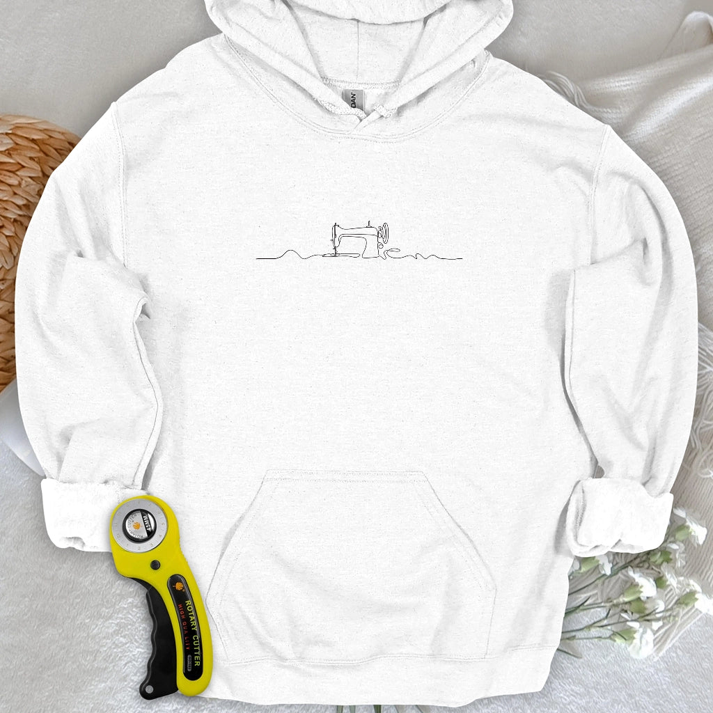Minimalist Sewing Machine Hoodie