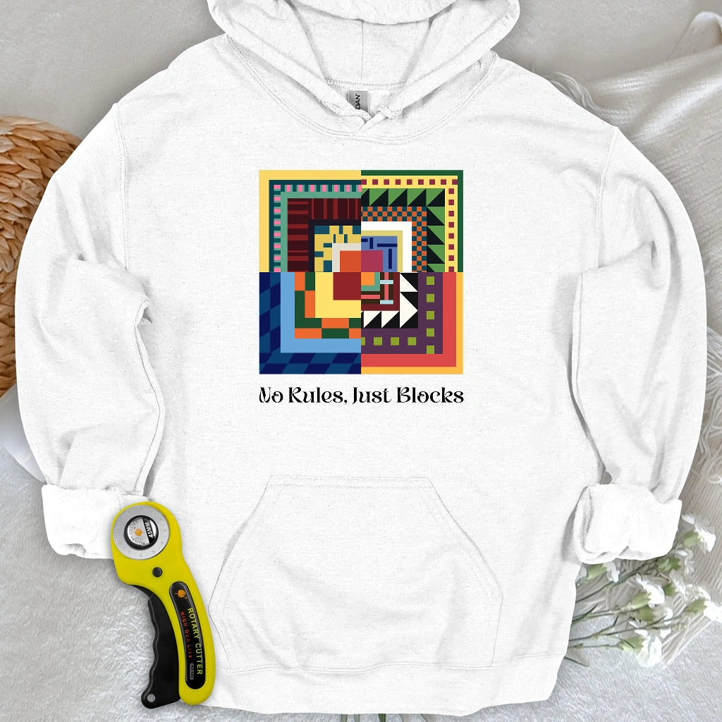 Sweat à capuche esprit quilteur moderne