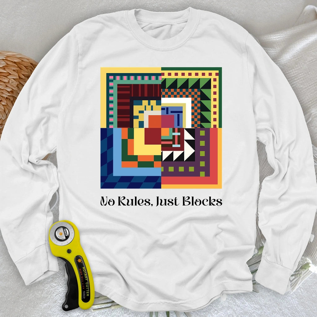 Modern Quilter Geist Langarm-T-Shirt