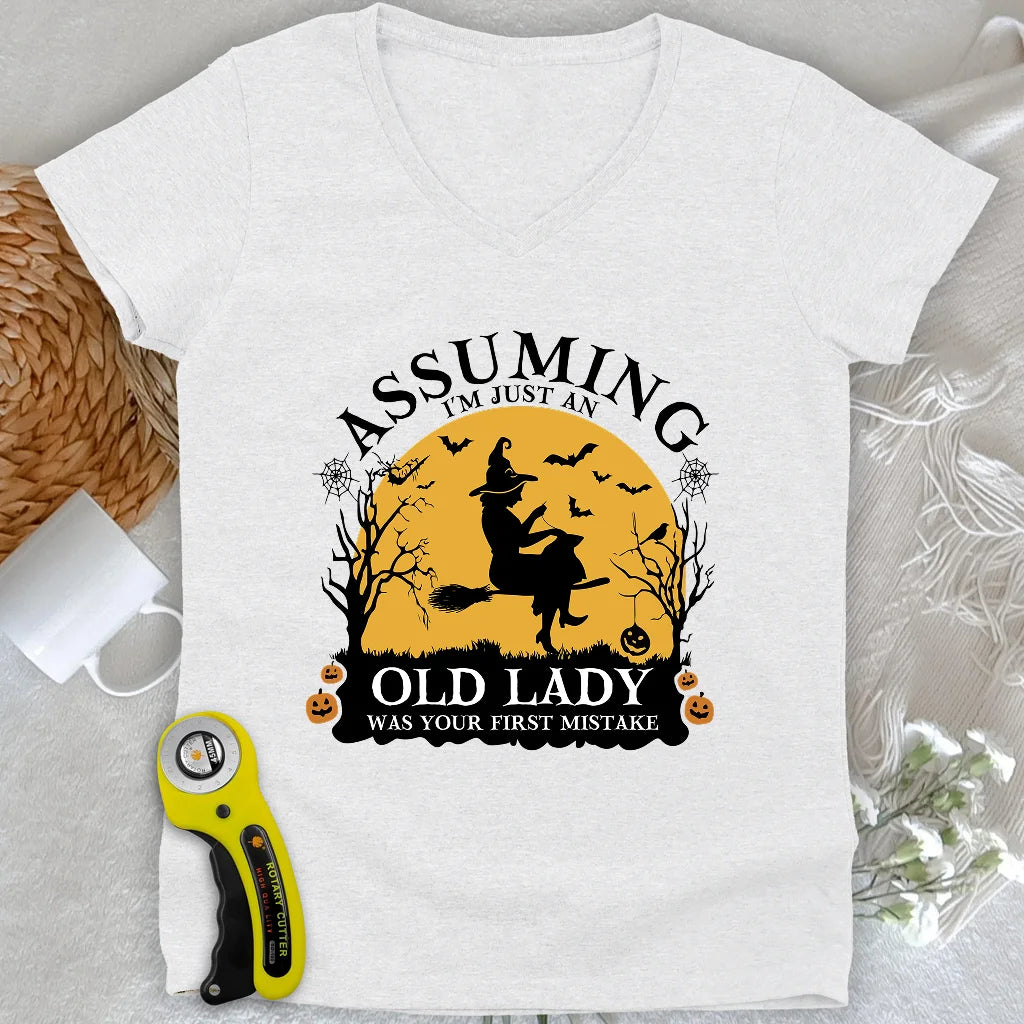 Old Lady Lady V-neck