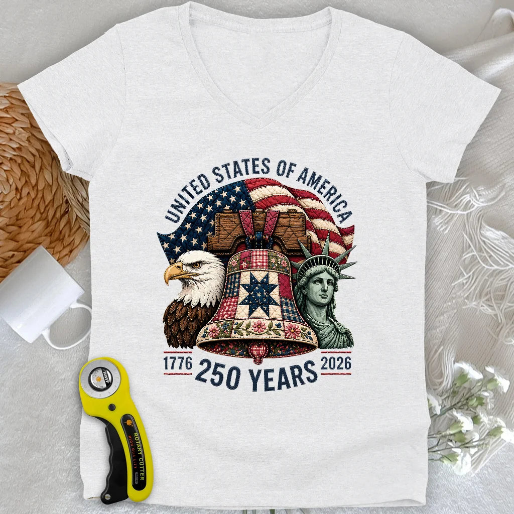 Patched With Pride Lady V-neck