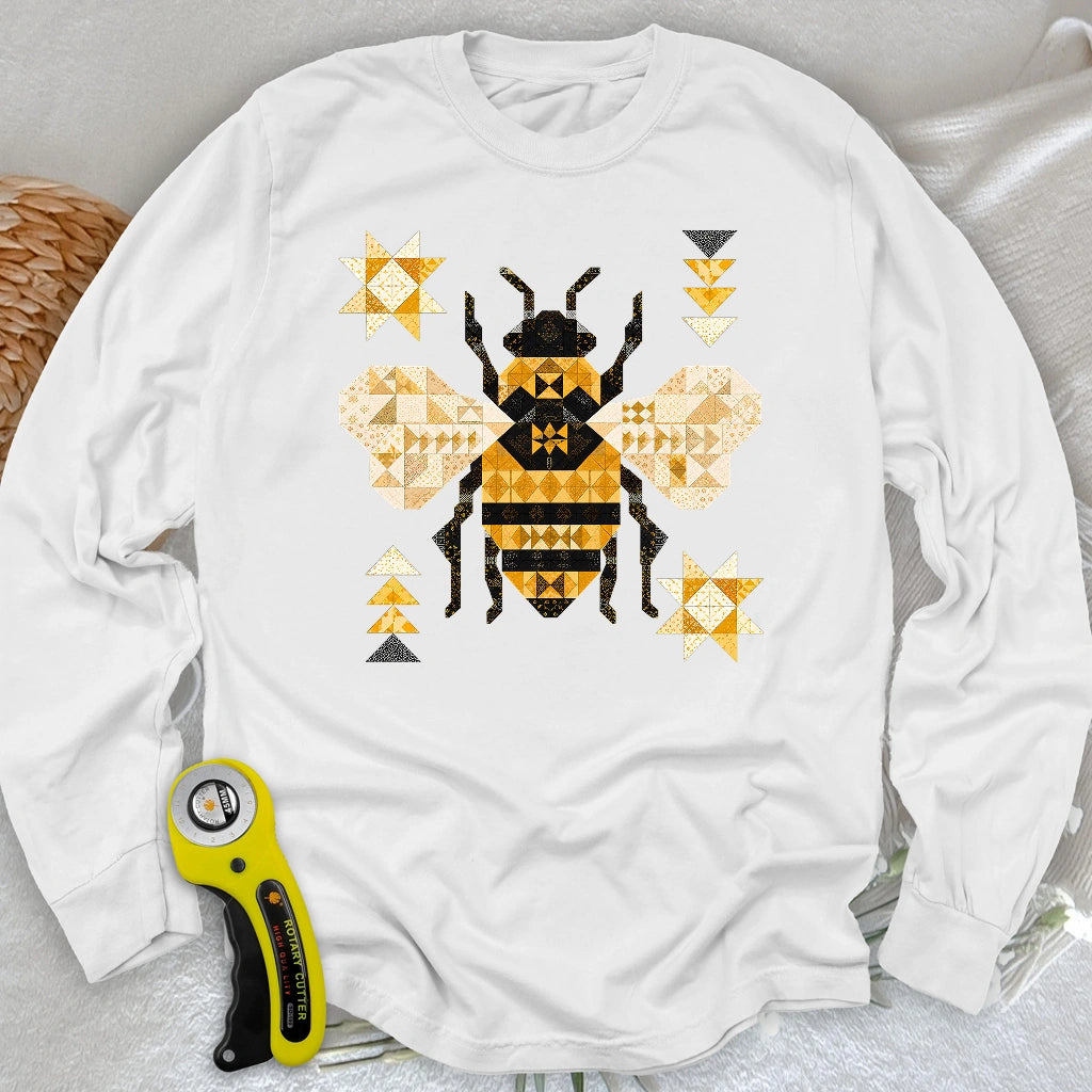 Patchwork Bee Long Sleeve T-shirt