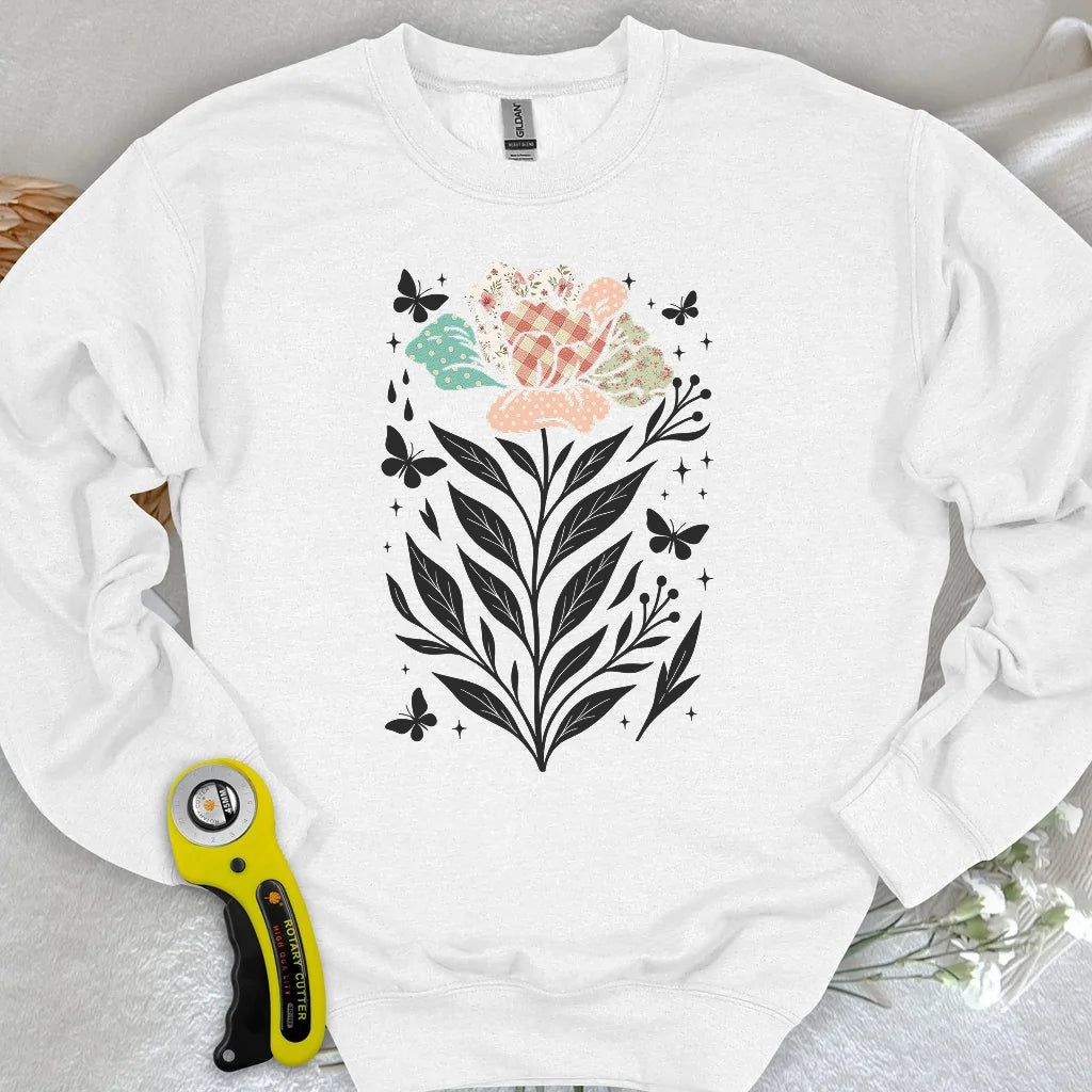 Sweat-shirt Patchwork Bloom