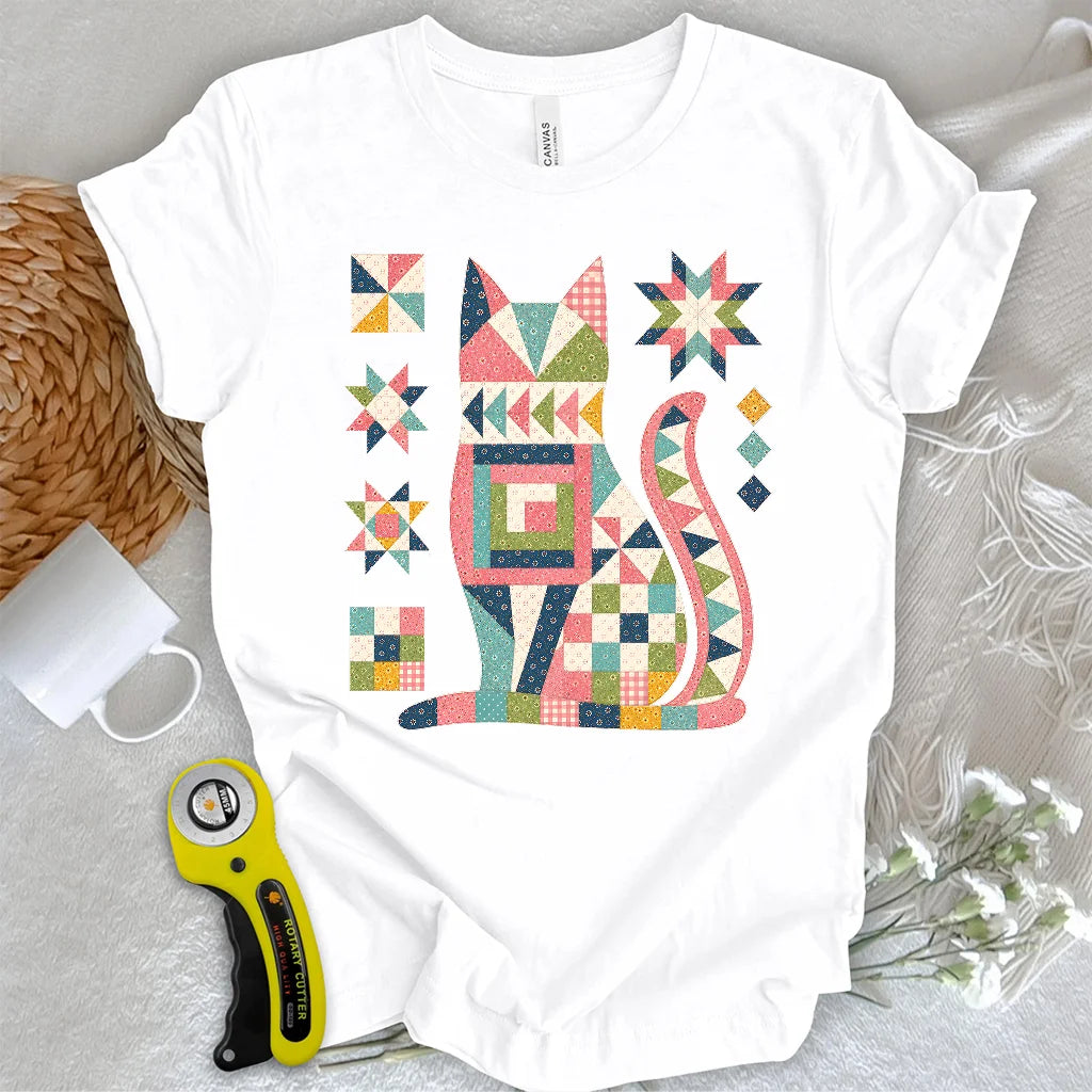 Patchwork Cat T-shirt
