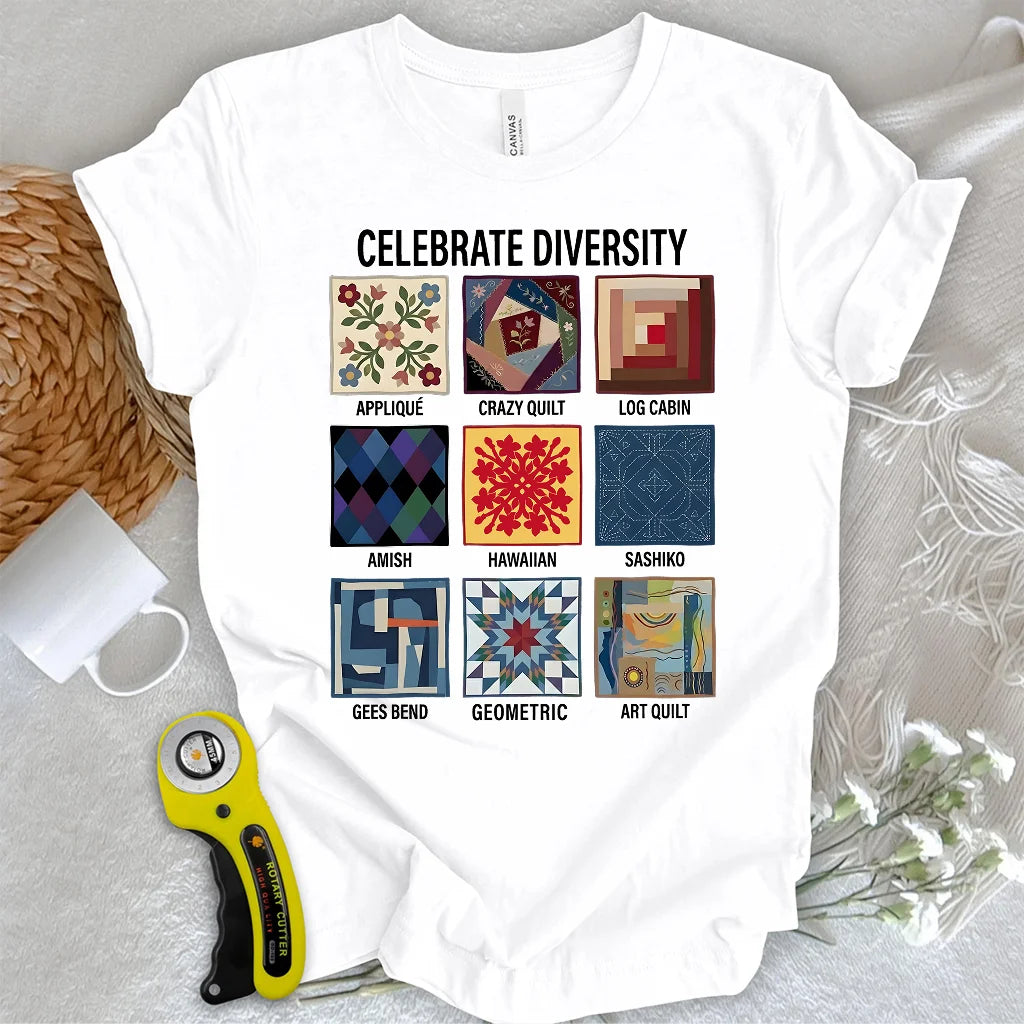 T-shirt Patchwork de la diversité