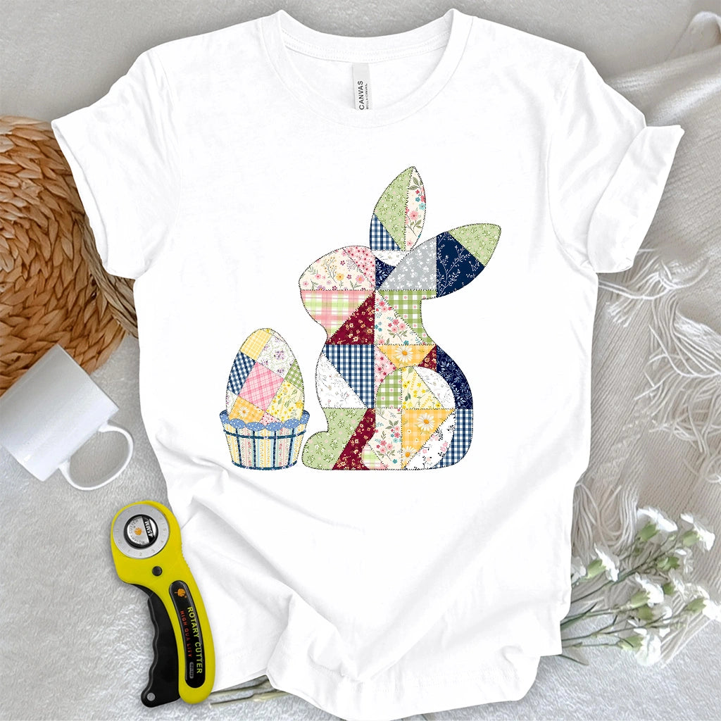 Patchwork Easter Bunny T-shirt