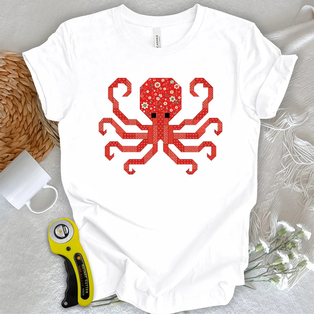 Patchwork Octopus T-Shirt