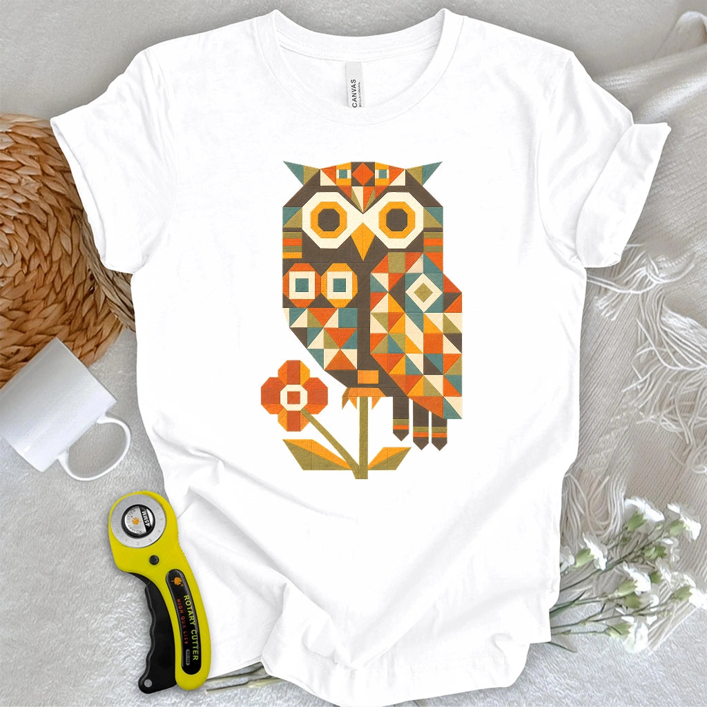Patchwork Owl T-shirt