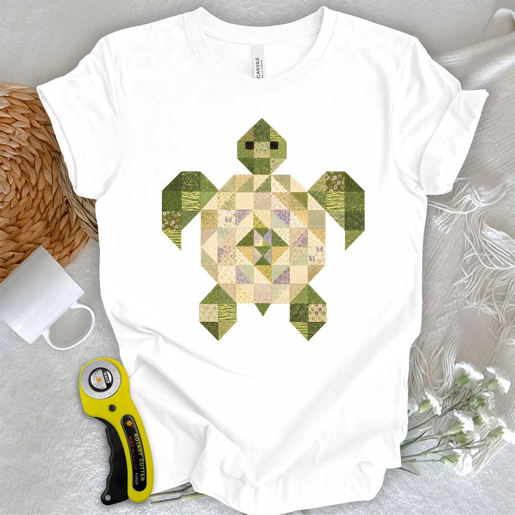 Patchwork Turtle T-shirt